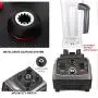 Professional 3Hp Automatic Timer Blender Mixer Juicer Fruit Food Processor Ice Smoothies Maker 2L Jar 2200W,Extra Jar And 3Parts,Eu Plug