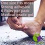 Mars Wellness Gel Metatarsal Pad 6 Pairs - Gel Ball of Foot Cushion - Forefoot High Heel Insole for Foot Pain Relief - for Men and Women Shoes