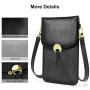 MoKo Cell Phone Bag, Multi-pocket Crossbody Pouch with Shoulder Strap Fit iPhone 11 Pro/11/11 Pro Max/Xs Max/XR/Xs/X, Samsung Galaxy Note 10/Note 10 Plus/S10e/S10/S10 PLUS, Oneplus 7/7 Pro - Black