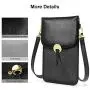 MoKo Cell Phone Bag, Multi-pocket Crossbody Pouch with Shoulder Strap Fit iPhone 11 Pro/11/11 Pro Max/Xs Max/XR/Xs/X, Samsung Galaxy Note 10/Note 10 Plus/S10e/S10/S10 PLUS, Oneplus 7/7 Pro - Black