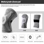 LOYS 2 Pack Knee Brace，Knee Compression Sleeve with Silicone Gel Spring Support,Non-slip，Medical Grade Knee Patella Pads Protector for Knee Pain Arthritis,Jogging,Sports,Meniscus Tear,Running，Men&Women，Joint Pain Relief