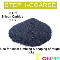 Tonmp Rock Tumbler Refill Grit Media Kit (3 pounds)| 4-Steps for Tumbling Stones