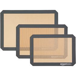 AmazonBasics Silicone Baking Mat Sheet, Set of 3