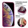 KUMEEK iPhone 11 Pro Case, Soft Silicone Gel Rubber Bumper Case Anti-Scratch Microfiber Lining Hard Shell Shockproof Full-Body Protective Case Cover for Apple iPhone 11 Pro-WineRed