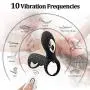 Wireless Penisring Ring for Men Women Shake Rooster Remote Control Cockring,Silicone Happy Toys Shock 10 Speeds USB Charged