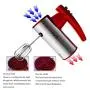 BINZHI Eggbeater Electric Household Mixer 350W High Power Baking Eggbeater Cream Machine Baking Tools - Red Kitchen gadget