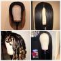 GEX 20"-24" Cork Canvas Block Head Mannequin Head Wig Display Styling Head With Mount Hole 22"