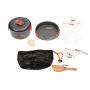 TOMSHOO Camping Cookware Lightweight Pots Pans with Bowls Mesh Set Bag