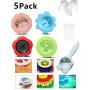 5 Pack Acrylic Pouring Strainers, Plastic Silicone Paint Pouring Strainers for Pouring Acrylic Paint and Creating Unique Patterns and Designs, Silicone Drain Basket, Flow Painting, Art Supplies