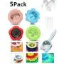 5 Pack Acrylic Pouring Strainers, Plastic Silicone Paint Pouring Strainers for Pouring Acrylic Paint and Creating Unique Patterns and Designs, Silicone Drain Basket, Flow Painting, Art Supplies