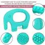 Baby Teething Toys - BPA Free Silicone - Easy to Hold, Soft and Highly Effective Cute Elephant Teether - Best Unique Baby Shower Gifts - Teethers Toy for Freezer