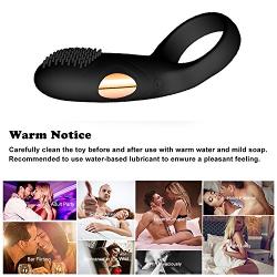 Cock Ring, Sex Toys for Men, Vibrating Cockring Set Sex Toys for Male, Erection Enhancing Penis Ring Vibrator, Better Sex Toy for Erection Enhancing Last Longer Orgasm,Silicone Set for Extra Stimulate