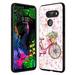 LG G8 ThinQ Case,Flexible Soft TPU Cover Shell,Slim Silicone Black Rubber Non-Slip Durable Design Protective Phone Case for LG G8 ThinQ -Bicycle