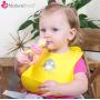 NatureBond Silicone Baby Bibs for Babies & Toddlers (2 PCs) | Free Waterproof Pouch | Wipes Clean Easily, Soft, Unisex, Adorable in Appetite Stimulating Colors