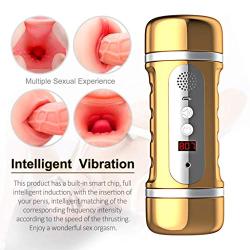 Mxyy Fully Automatic Men Deep Throat, Vǐbrating Orál Cup, Sucking Endless Pleasure, Adult Toys for Men Safe Silicone Soft and Flexible, Leisure and Funny Voice Interactive