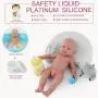 Vollence 16 inch Realistic Lifelike Baby Doll That Look Real,Not Vinyl Material Dolls,Real Full Silicone Reborn Baby Dolls,Soft Handmade Newborn Silicone Baby Doll -Boy