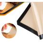 Silicone Baking Mat Non-Stick - 3 Pcs Set Cooking Kitchenware Sheet Pastry Tools Dough Large Size for Cake Pasta Cookies Black