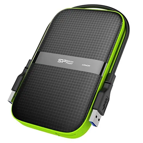 Silicon Power 5TB Rugged Portable External Hard Drive Armor A60, Shockproof USB 3.0 for PC, Mac, Xbox and PS4 (Black)