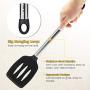 RONGYE 9pcs Stainless Steel Silicone Cooking Kitchenware Utensil Set Cooking Shovel Spoon Set Soup Ladle-egg Spatula Turner Kitchen Tools