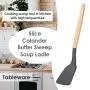 DOPTHOI - Wood Handle Silicone Kitchenware Spatula Non-stick Cooking Utensil Cookware