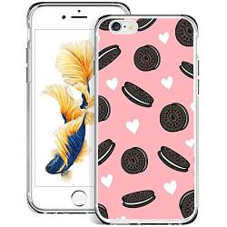 iPhone 6s 6 Case,Flexible Soft TPU Cover Shell,Slim Silicone Black Rubber Non-Slip Durable Design Protective Phone Case for iPhone 6s 6 -Biscuits