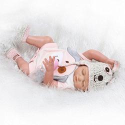 Pinky 50cm 20inch Vinyl Silicone Full Body Girl Doll Newborn Lifelike Reborn Baby Dolls Toddler Magnetic Mouth Dummy