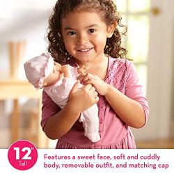 Melissa & Doug Mine to Love Jenna 12-Inch Soft Body Baby Doll, Romper and Hat Included, Wipe-Clean Arms & Legs, 12.5" H x 7.2" W x 4.7" L