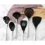 High Temperature Resistant Silicone Spatula Cooking Shovel Kitchen Stainless Steel kitchenware(6 Packs)