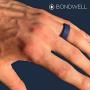 BONDWELL Silicone Wedding Ring for Men Save Your Finger & A Marriage Safe, Durable Rubber Wedding Band for Active Athletes, Military, Crossfit, Weight Lifting, Workout