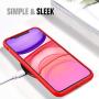 TiMOVO Compatible with iPhone 11 Case, Liquid Silicone Gel Shockproof Soft Microfiber Lining Slim Cover for Apple iPhone 11 6.1 inch 2019 - Red