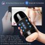 Bluetooth Connection 8 Frequency with Sound Vǐbration 3D Stereo Surround Male Silicone Toy