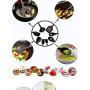 Silicone Kitchenware 10 Piece Set Non-stick pan, cooking spatula, rice spoon, soup spoon, colander tool, kitchen baking high temperature (10, Black)