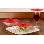 Silicone Suction Lids, Food Covers. Suction Seal Works on Cups, Bowls & Pots, Set of 5 in Red