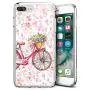 iPhone 7 8 Case,Flexible Soft TPU Cover Shell,Slim Silicone Black Rubber Non-Slip Durable Design Protective Phone Case for iPhone 7 8 -Bicycle