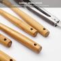 Pawaca Kitchen Utensils Set with Holder 9 Piece Silicone Bamboo Handle Kitchenware Nonstick Utensil Set Cooking Tool