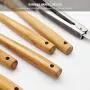 Pawaca Kitchen Utensils Set with Holder 9 Piece Silicone Bamboo Handle Kitchenware Nonstick Utensil Set Cooking Tool