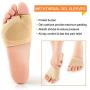 Metatarsal-Pads-Ball-of-Foot Kit, 12pcs, Metatarsal Gel Sleeves, Silicone Metatarsal Pads & Free Inserts, Fast Foot Pain Relief & All day Comfort, Sizes for Men & Women