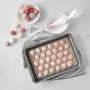 2 Pcs Silicone Cooking Mat Set - Washable Reusable Tray Liner Kitchenware Baking Dough Tools Non-Stick Non-Slip Grey