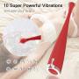 G-Spot Vibrator, Enlove, Clitoral Nipple Vagina Silicone Vibrator with 10 Rotating Vibration Modes, Waterproof Adult Sex Toys for Women Female Ejaculation and Couples Play, Frosted Red