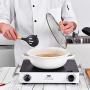 DishyKooker Wood Handle Silicone Kitchenware Set Cooking Tools for Non-Stick Pan Wooden Seven-Piece Set