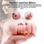 YOSTTST Best Deluxe 3D Male Mastubration Cup 2 in 1 Artificial Real Soft Pussy Male Air-Sucking Toys for Him Sexy Underwear Toys for Silicóne Vaginà Male T Shirt Másterbrators Toy