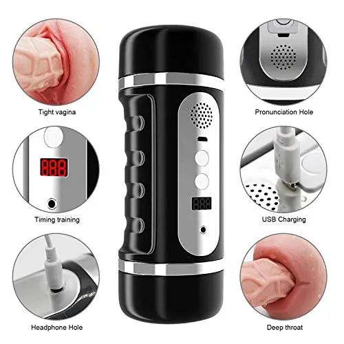 Automatic Piston Telescopic Rotate Groaning Voice Male Mastubratìon Cup Vagina&Mouth Pussy Male Strong Sucking Vibrating Toys for Men Sexy Underwear for Men