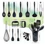 AN&GLOBALS Kitchen Silicone Utensil Holder Sets Cooking Home Kitchenware Camping US 18 PCs