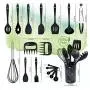 Wan DD Kitchen Silicone Utensil Holder Set Cooking kitchenware Heat Resistant 18 piece