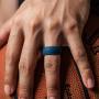 Saco Band Silicone Rings Men - 7 Rings / 1 Ring Rubber Wedding Bands