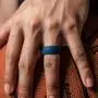 Saco Band Silicone Rings Men - 7 Rings / 1 Ring Rubber Wedding Bands