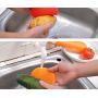 Dearjana 5 Pcs Fruit Vegetable Cleaner Kitchen Sponges, Food-Grade Silicone Dishwashing Scrubber Multi-Purpose Cleaning Brushes for Washing Glass Pot Pan Bowl