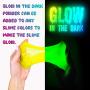 DIY Slime Kit for Girls Boys - Ultimate Glow in the Dark Glitter Halloween Slime Making Kit - Slime Kits Supplies include Big Foam Beads Balls, 18 Mystery Box Containers filled w Crystal Powder Slime