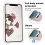 Vooii iPhone Xs Case, iPhone X Case, Soft Liquid Silicone Slim Rubber Full Body Protective iPhone Xs/X Case Cover (with Soft Microfiber Lining) Design for iPhone X iPhone Xs - Sand Pink