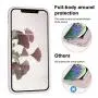 Vooii iPhone Xs Case, iPhone X Case, Soft Liquid Silicone Slim Rubber Full Body Protective iPhone Xs/X Case Cover (with Soft Microfiber Lining) Design for iPhone X iPhone Xs - Sand Pink